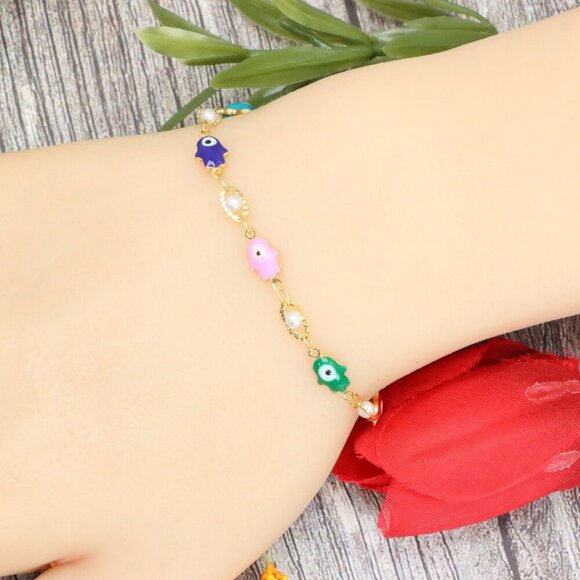 "Trendy Handmade Bracelet – A Stylish Gift for Women & Girls, MAR091491 - Picture 1 of 10